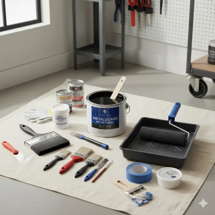 Peinture et accessoires pour l’acier et le métal